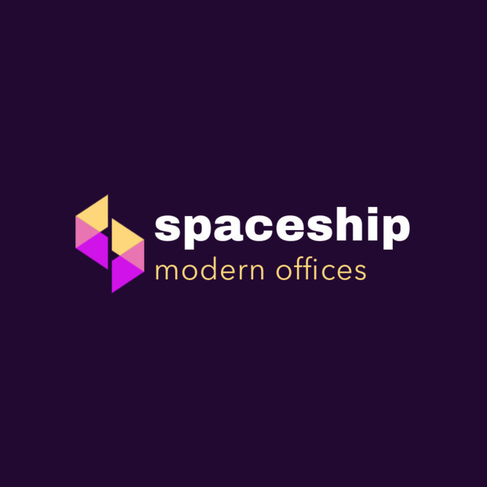 Logo Maker Featuring Semitransparent Geometric Shapes