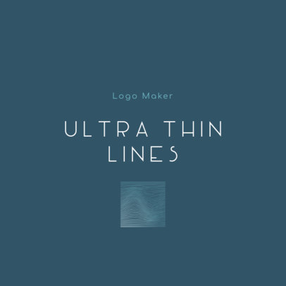 Abstract Logo Maker Featuring Ultra Thin Lines