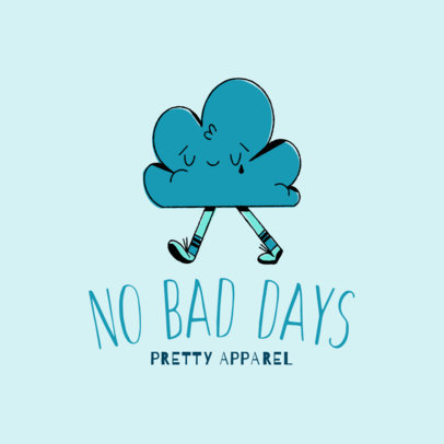 Kids Apparel Logo Generator Featuring a Cloud Doodle