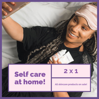 Instagram Post Creator with a Self-Care Quarantine Routine 1101k 2445