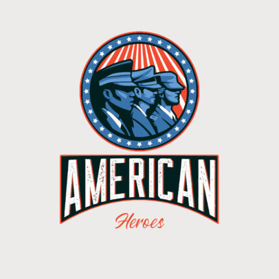 Gaming Logo Generator Featuring Veteran Soldiers Clipart