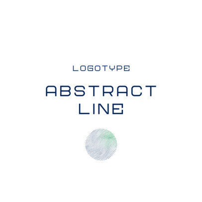 Logo Template with Thin Line Graphics