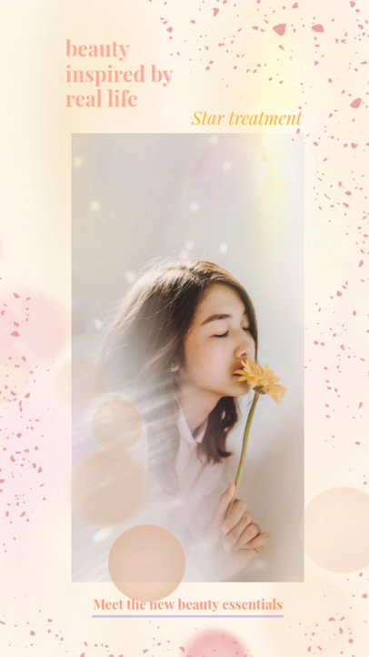 Instagram Story Maker Featuring Abstract Terrazzo Textures