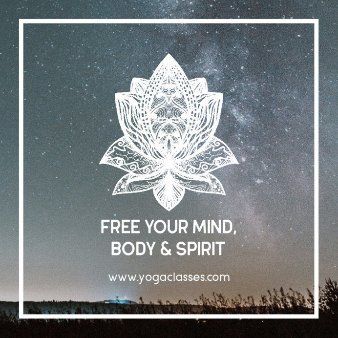 Instagram Post Template Featuring Mandala Graphics 