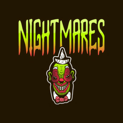 Gaming Logo Maker with an Evil Clown Graphic