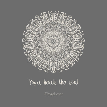 Instagram Post Maker Featuring a Wellness Quote