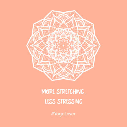 Instagram Post Creator with a Yoga-Related Quote