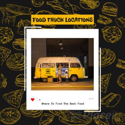 Instagram Video Maker for Foodies Featuring Fast Food Animations 
