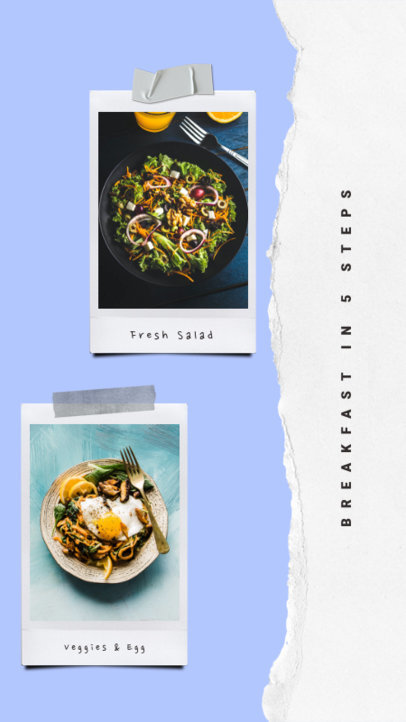 Instagram Story Creator for a Breakfast Place