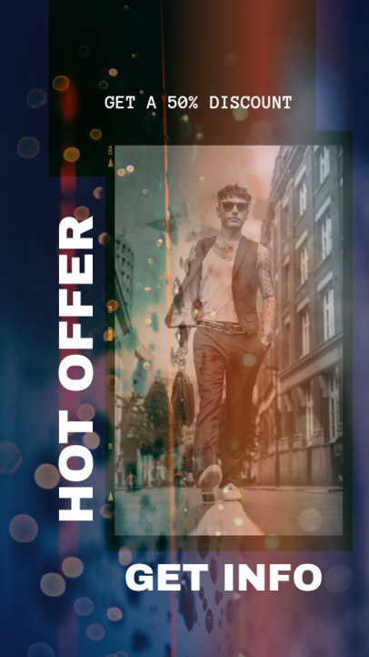 Snazzy Instagram Story Template Featuring a Promotion 2440k