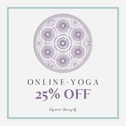 Instagram Post Template for a Yoga Class Promotion