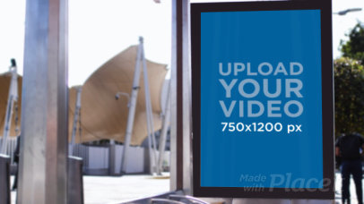 Video of a Mupi at a Bus Stop