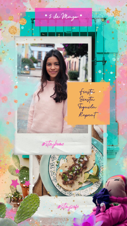 Instagram Story Maker with a Colorful 5 de Mayo Theme