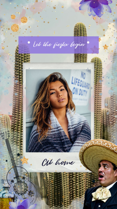 5 de Mayo-Themed Instagram Story Creator with an Instant-Picture Frame