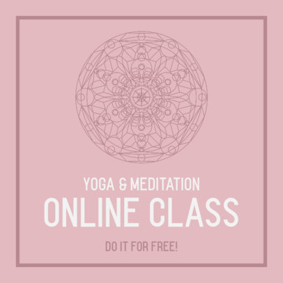 Instagram Post Maker for an Online Meditation Class