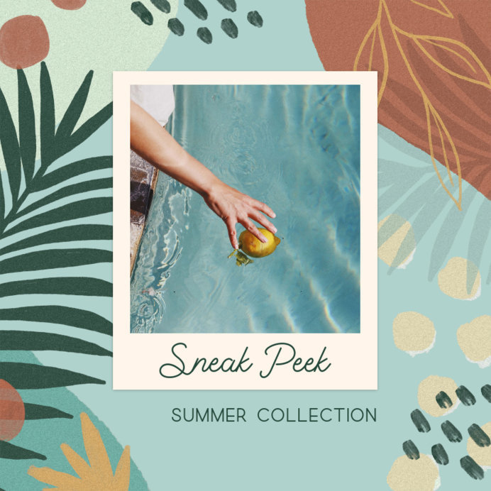 Instagram Post Creator for a Beauty Brand Summer Collection