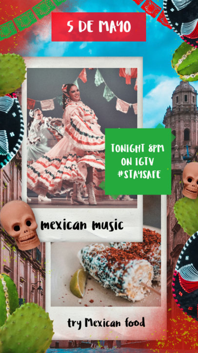 Instagram Story Maker for a 5 de Mayo Online Party
