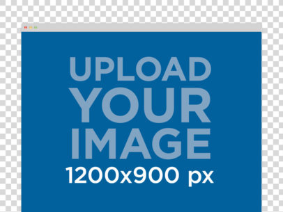 Chrome Browser Mockup With a Plain Background