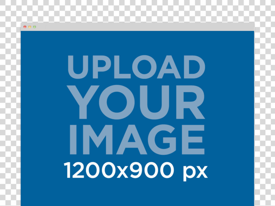 Chrome Browser Mockup With a Plain Background
