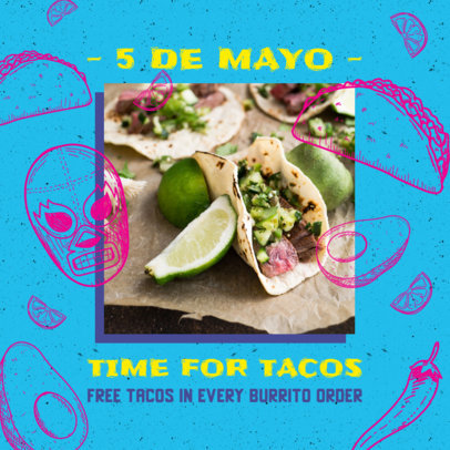 Instagram Post Generator Featuring 5 de Mayo Recipes