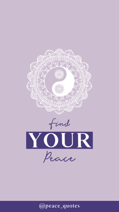 Instagram Story Maker Featuring Mandala Drawings