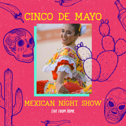 Instagram Post Creator for a 5 de Mayo Concert