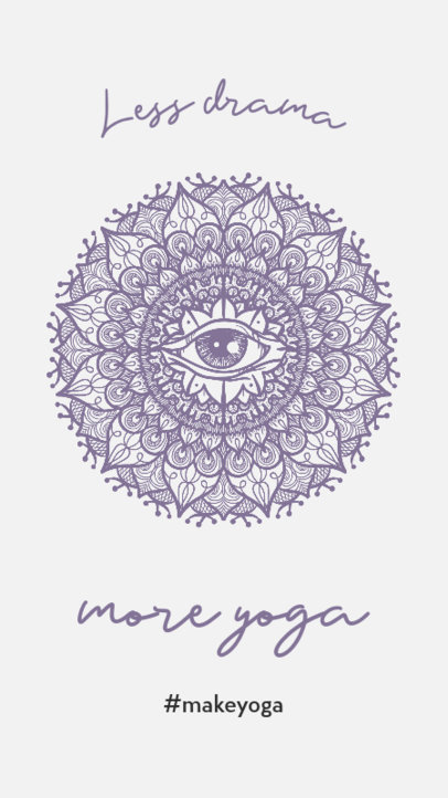 Yoga-Themed Instagram Story Maker with a Mandala Icon