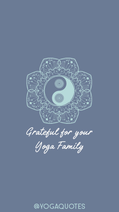 Instagram Story Maker Featuring a Mandala with a Positivity Quote