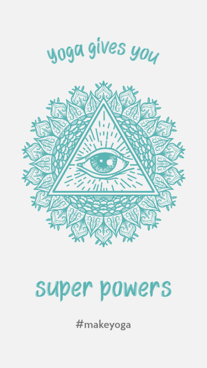 Instagram Story Maker with a Yoga-Related Quote  