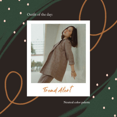 Trendy Instagram Post Maker with an Cool Abstract Background