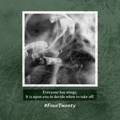 Facebook Post Creator with a 420 Theme