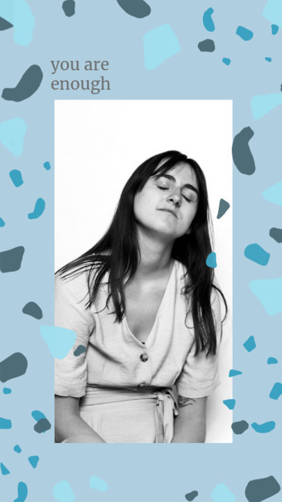 Abstract Instagram Story Template With a Positive Message 