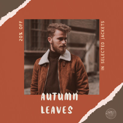 Instagram Post Template for an Autumn Jackets Sale