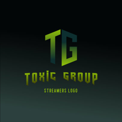 Gaming Logo Maker for Streamers Featuring a Monogram Graphic