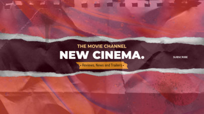 Cool YouTube Banner Maker for a Movie-Themed Channel