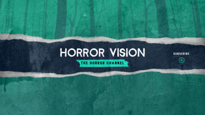 Fun YouTube Banner Creator for a Horror-Themed Channel