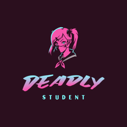 Gaming Logo Generator Featuring a Lethal Girl 