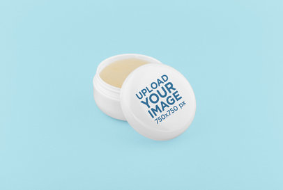 Mockup of an Open Jar for Cosmetics 33392