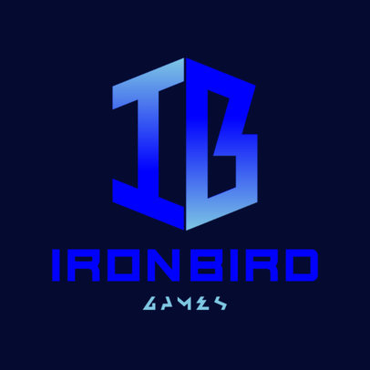 Gaming Logo Maker Featuring a Bold Monogram