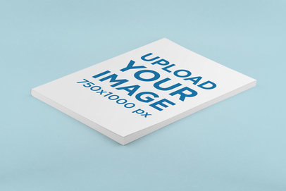 Coloring Book Mockup Featuring a Customizable Background 33390