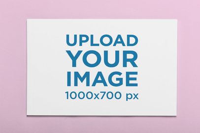 Mockup of a Horizontal Magazine on a Customizable Background 33395