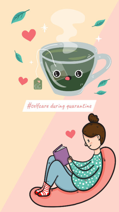 Instagram Story Creator About Selfcare During Quarantine