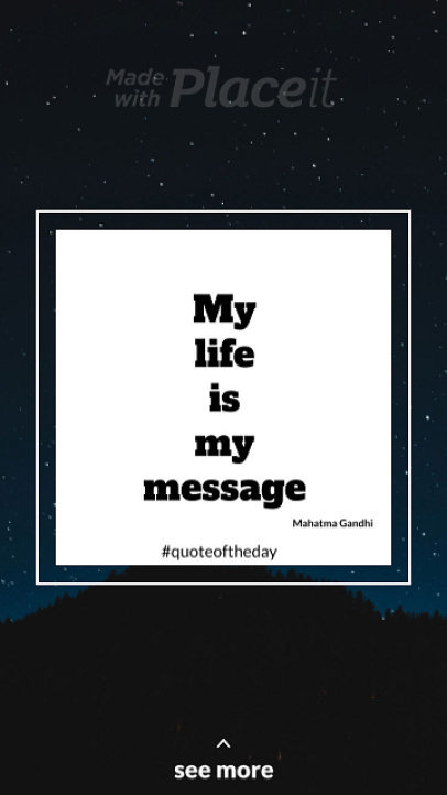 Modern Instagram Story Maker to Share a Quote 1401-el1