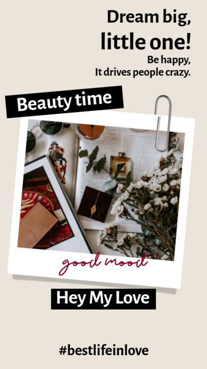 Instagram Story Design Template for Beauty Influencers