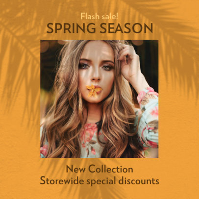 Instagram Post Design Template with Shadow Projections 2456