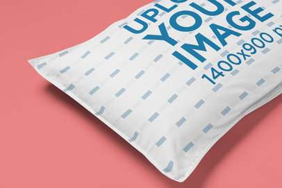 Mockup of a Pillow on a Customizable Surface