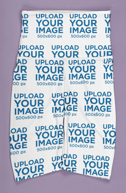 Flat Lay Mockup of Sublimated Shorts