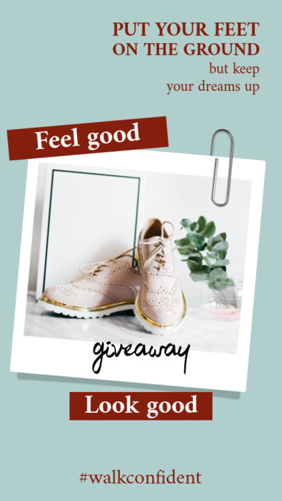 Instagram Story Design Maker for a Fashion Giveaway