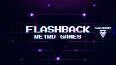 YouTube Banner Maker with a Retro Style 