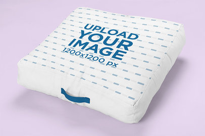 Mockup of a Floor Cushion with Handle